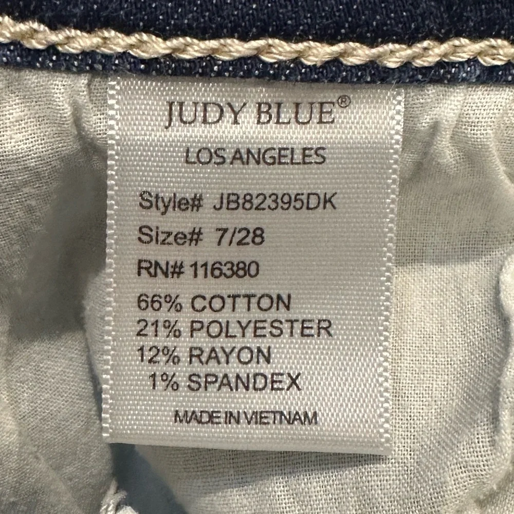 Judy Blue Flare Jeans Blue Size 7/28 - Picture 12 of 13